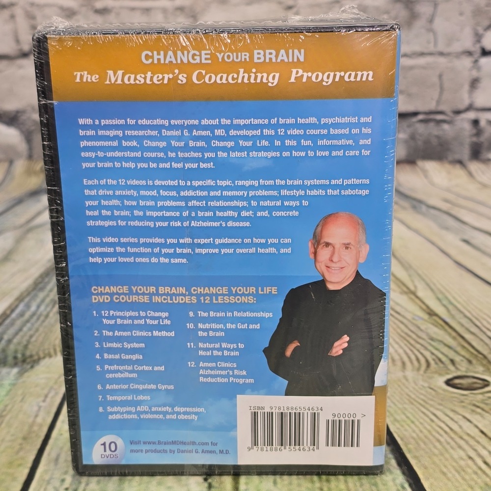Dr Daniel‎ Amen Brain Box X + Change Your Brain Coaching Program DVD Sets - NEW - Picture 8 of 9